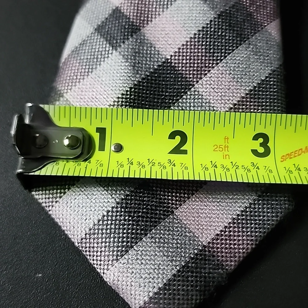 Nwt Michael Kors Classic Black and‎ Light Pink Checkered Tie